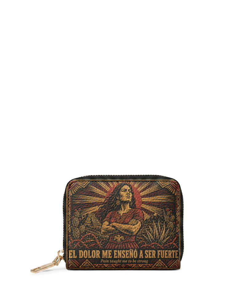 "El dolor me enseñó a ser fuerte" ver.2 Mini Wallet