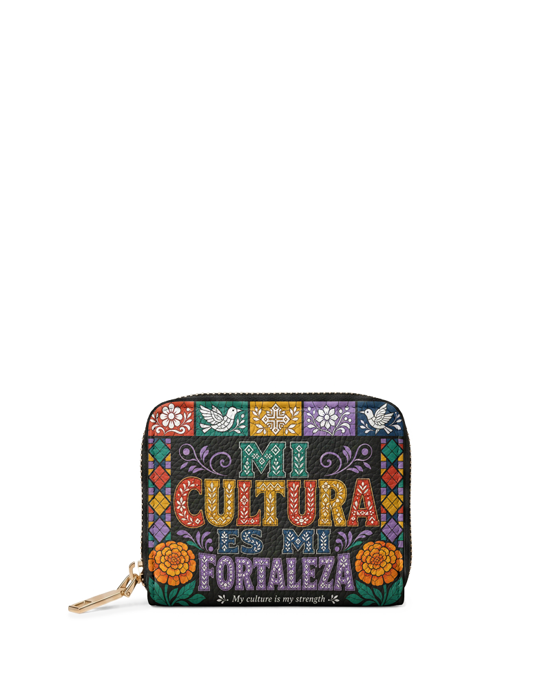"Mi cultura es mi fortaleza" ver.4 Mini Wallet