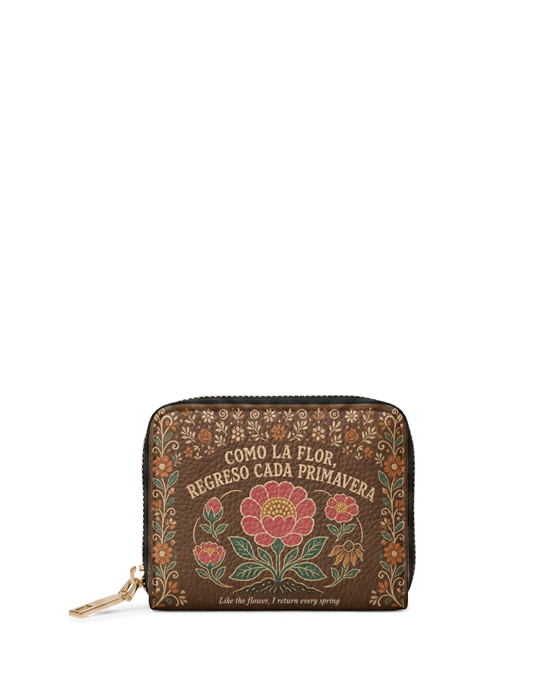 "Como la flor, regreso cada primavera" ver.4 Mini Wallet