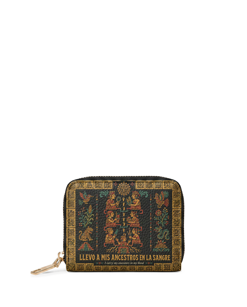 "Llevo a mis ancestros en la sangre" ver.2 Mini Wallet