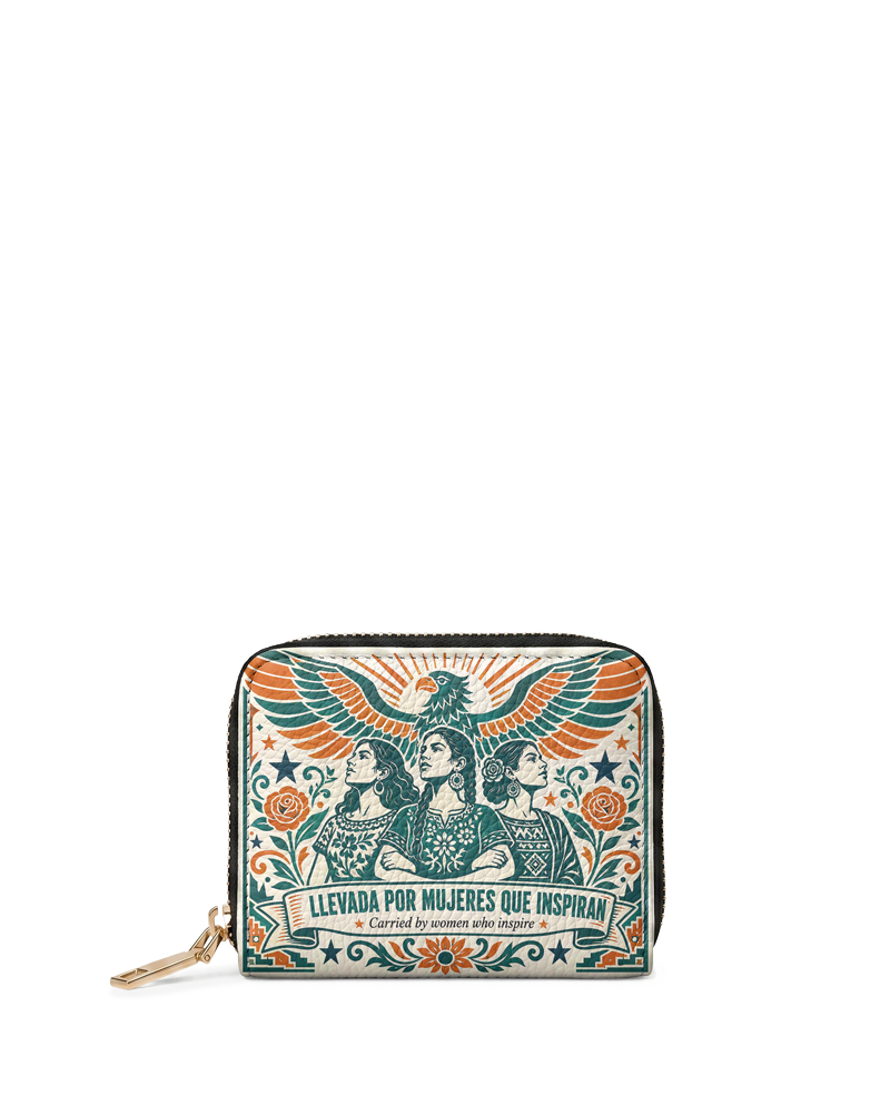 "Llevada por mujeres que inspiran" ver.3 Mini Wallet