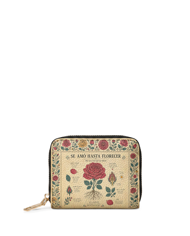 "Se amó hasta florecer" ver.5 Mini Wallet