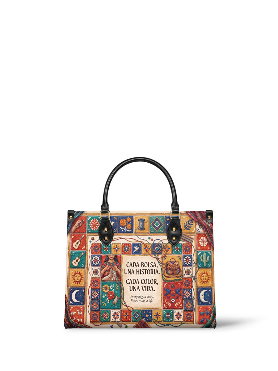 "Cada bolsa, una historia" ver.1 Leather Handbag