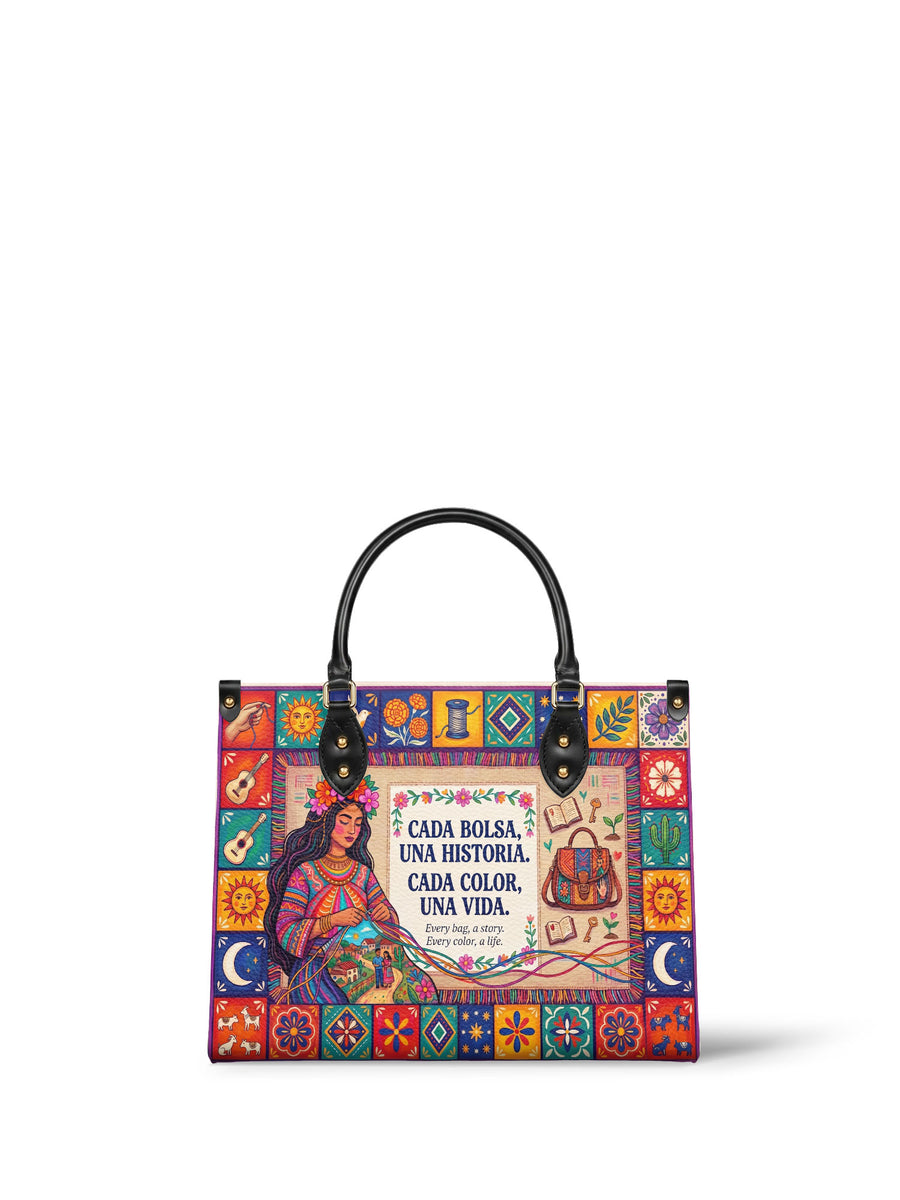 "Cada bolsa, una historia" ver.2 Leather Handbag