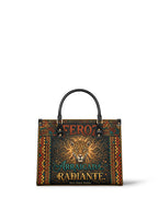 "Feroz. Arraigada. Radiante" ver.6 Leather Handbag - front view | Paleta Bags
