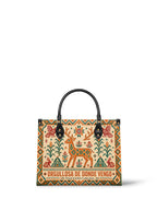 "Orgullosa de donde vengo" ver.1 Leather Handbag - front view | Paleta Bags