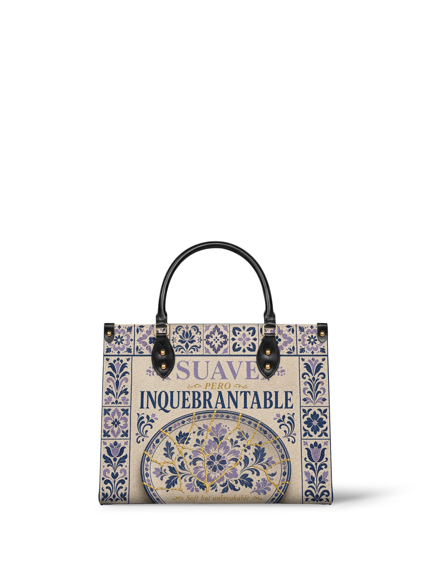 "Suave pero inquebrantable" ver.4 Leather Handbag - front view | Paleta Bags