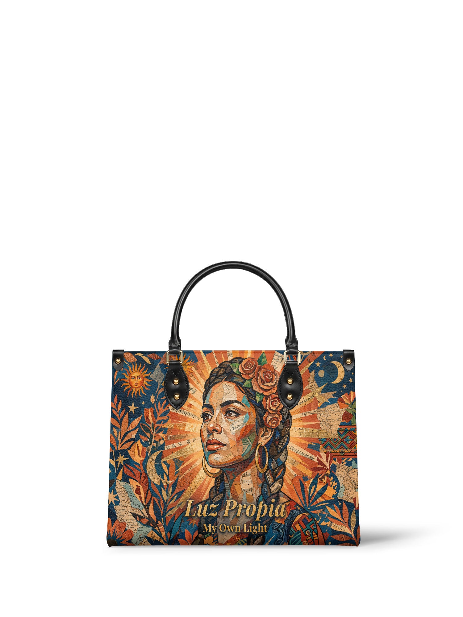 "Luz Propia" ver.2 Leather Handbag - front view | Paleta Bags