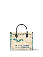 "Suelto lo que ya no me sirve" ver.4 Leather Handbag - front view | Paleta Bags