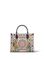 "Suave pero inquebrantable" ver.10 Leather Handbag - front view | Paleta Bags