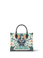 "No pido permiso para ocupar espacio" ver.4 Leather Handbag - front view | Paleta Bags