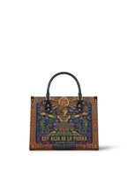"Soy hija de la tierra" ver.2 Leather Handbag - front view | Paleta Bags