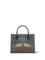 "Mis Raíces son Profundas" ver.1 Leather Handbag - front view | Paleta Bags