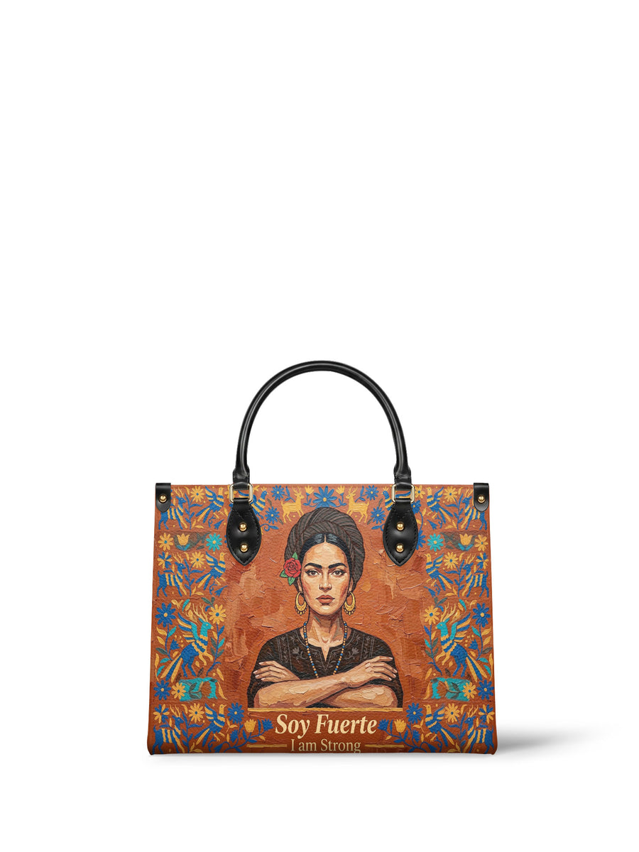 "Soy Fuerte" ver.5 Leather Handbag