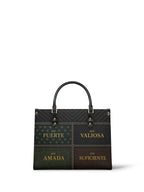 "LAS CUATRO VERDADES" ver.2 Leather Handbag - front view | Paleta Bags