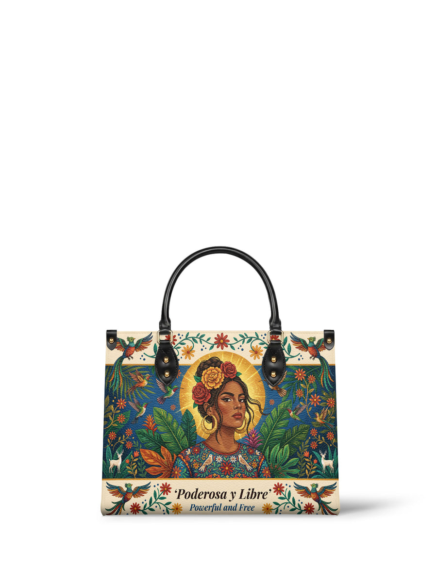 "Poderosa y Libre" ver.3 Leather Handbag
