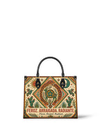 "Feroz. Arraigada. Radiante" ver.2 Leather Handbag - front view | Paleta Bags