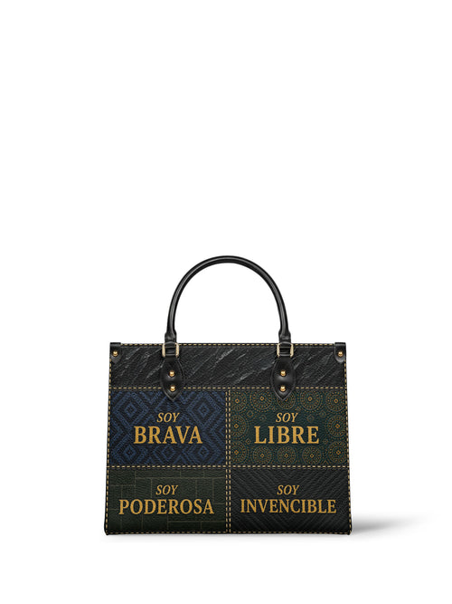 "LA GUERRERA" ver.3 Leather Handbag - front view | Paleta Bags