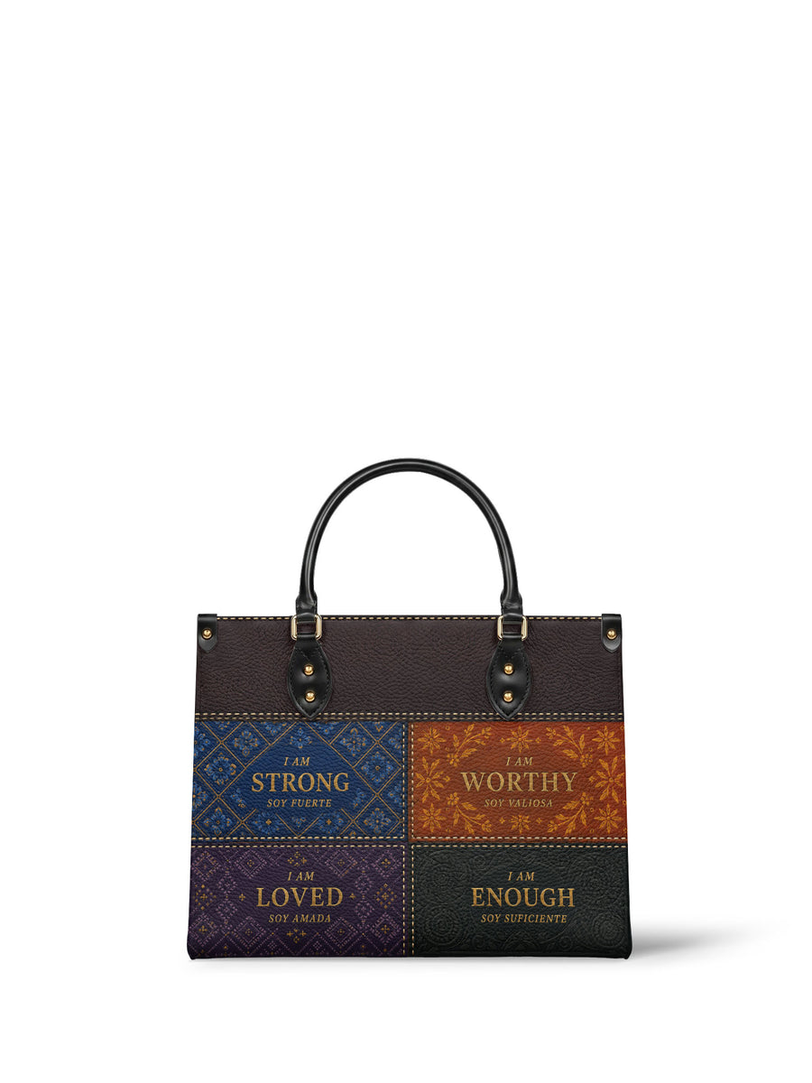 "BILINGÜE" ver.1 Leather Handbag