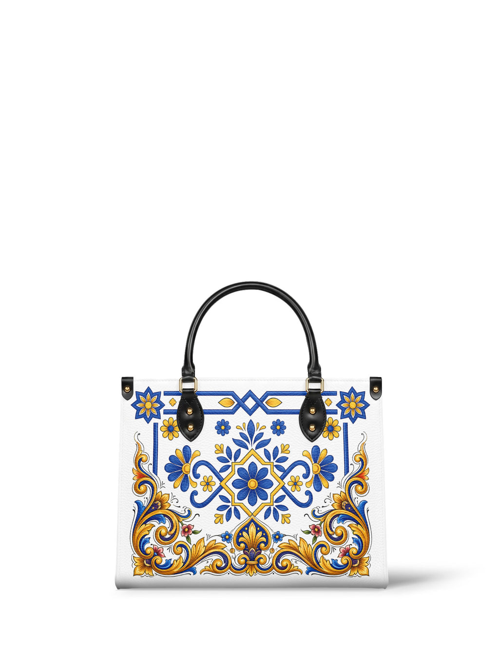 "TONATIUH" Leather Handbag - front view | Paleta Bags