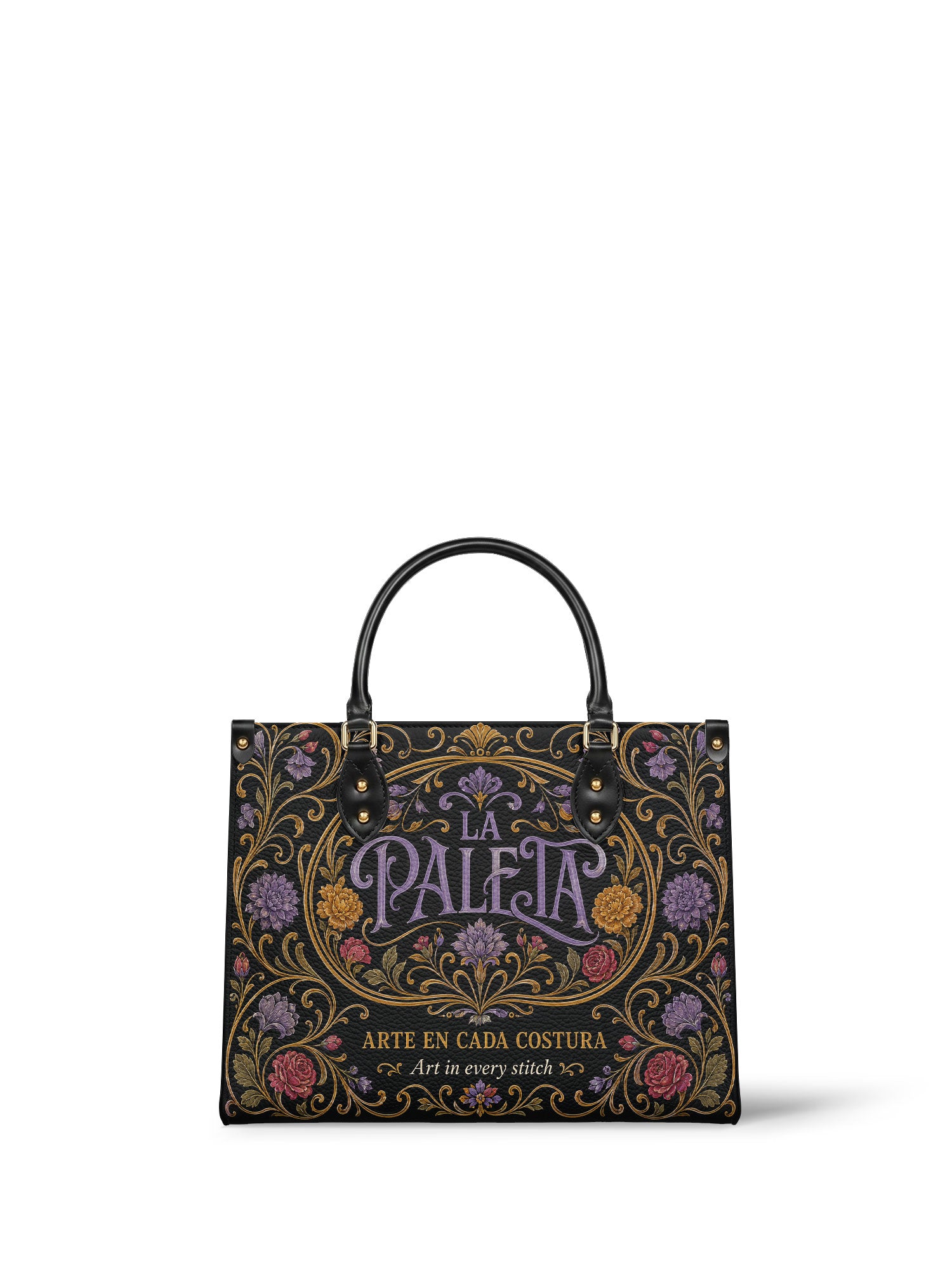 "La Paleta — Arte en cada costura" ver.1 Leather Handbag - Paleta Bags front view