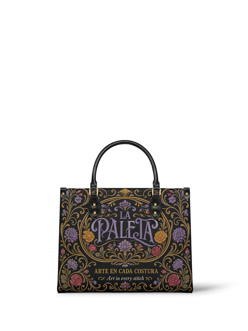 "La Paleta — Arte en cada costura" ver.1 Leather Handbag - Paleta Bags front view