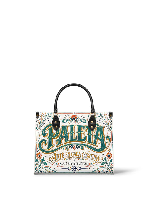 "La Paleta — Arte en cada costura" ver.2 Leather Handbag - side view