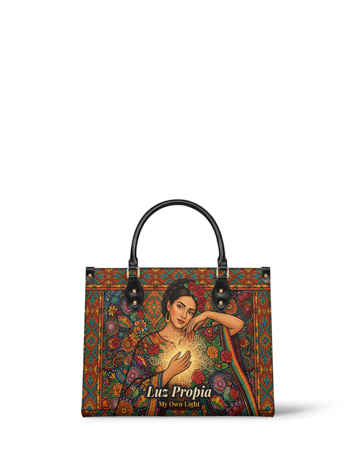 "Luz Propia" ver.3 Leather Handbag - front view | Paleta Bags
