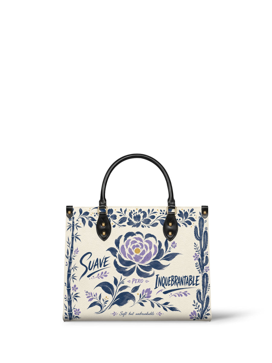 "Suave pero inquebrantable" ver.2 Leather Handbag