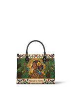 "Soy hija de la tierra" ver.6 Leather Handbag - front view | Paleta Bags