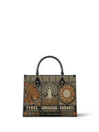 "Feroz. Arraigada. Radiante" ver.4 Leather Handbag - front view | Paleta Bags