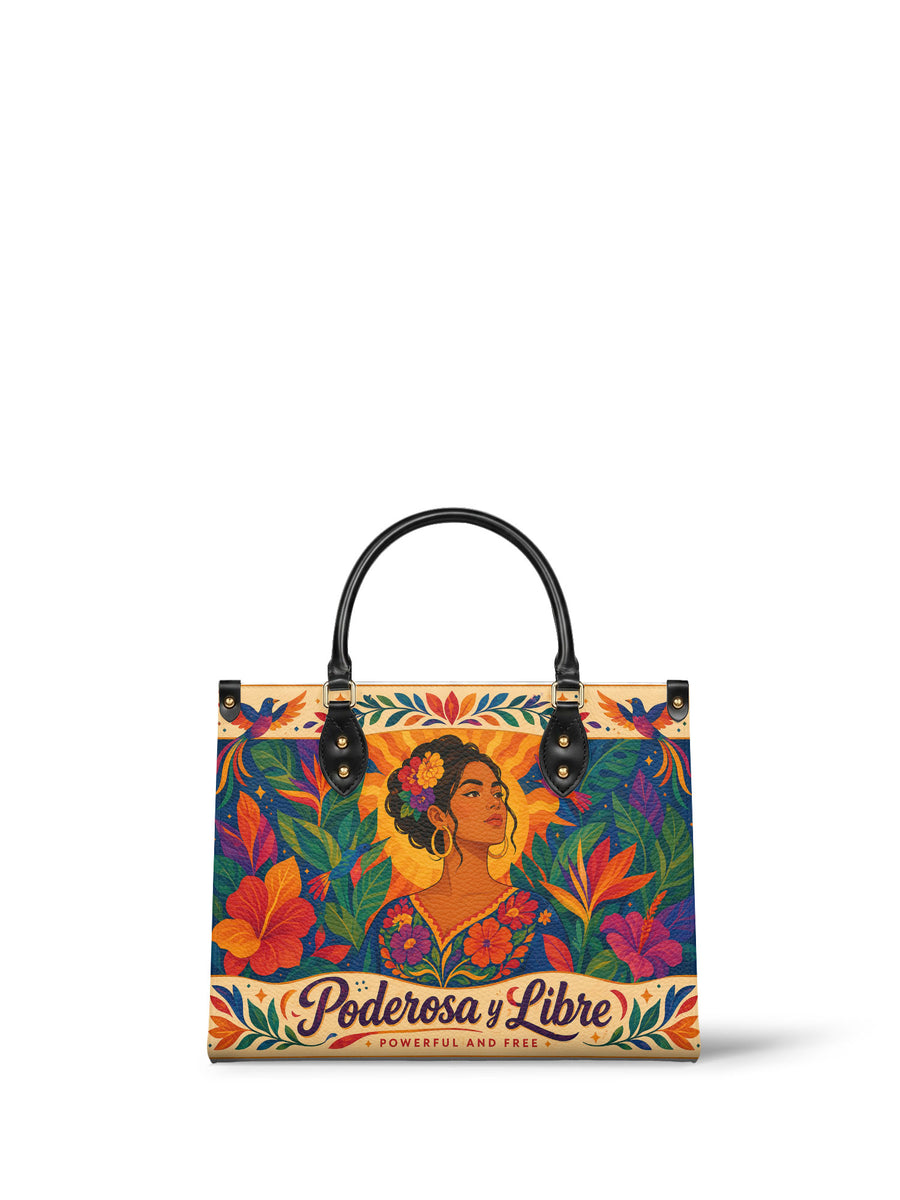 "Poderosa y Libre" ver.2 Leather Handbag