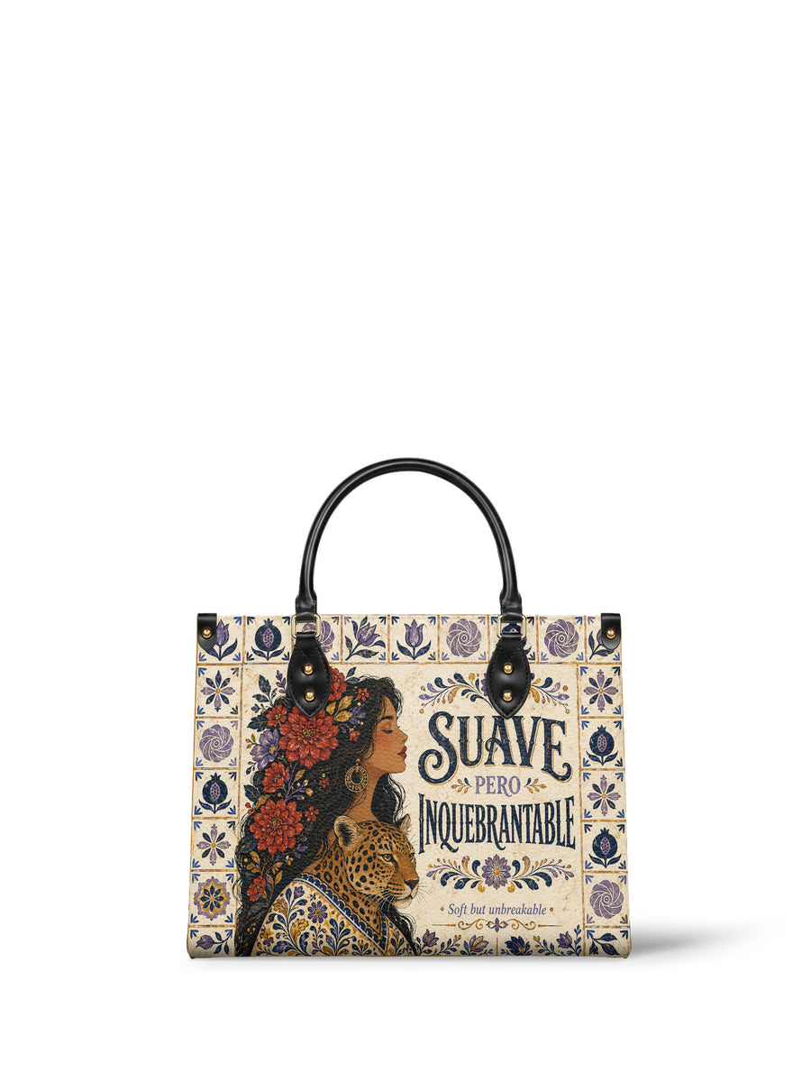 "Suave pero inquebrantable" ver.8 Leather Handbag