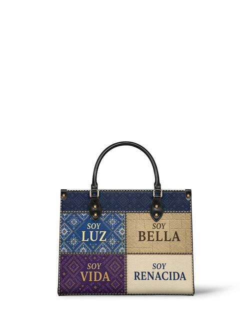 "LA LUMINOSA" ver.3 Leather Handbag - front view | Paleta Bags