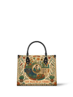 "Soy hija de la tierra" ver.1 Leather Handbag - front view | Paleta Bags
