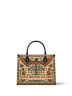 "Raíces profundas, alas libres" ver.5 Leather Handbag - front view | Paleta Bags