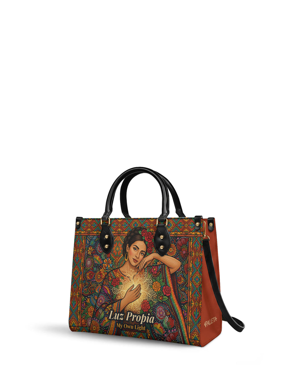 "Luz Propia" ver.3 Leather Handbag - side view | Paleta Bags