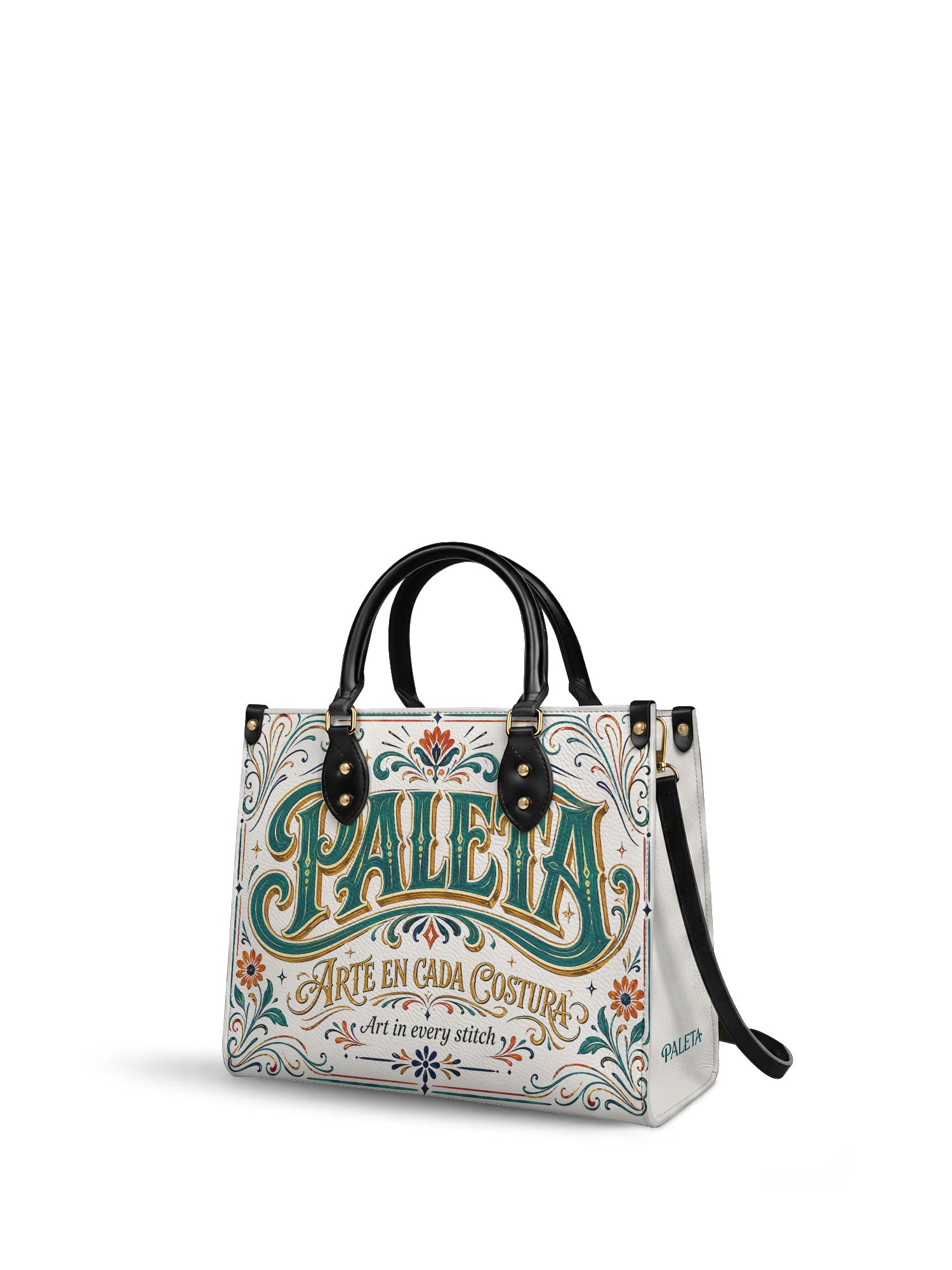 "La Paleta — Arte en cada costura" ver.2 Leather Handbag - Paleta Bags front view