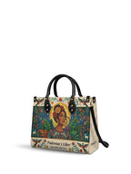 "Poderosa y Libre" ver.3 Leather Handbag - side view | Paleta Bags