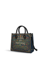 "Mis Raíces son Profundas" ver.4 Leather Handbag - side view | Paleta Bags