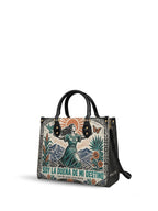 "Soy la dueña de mi destino" ver.2 Leather Handbag - side view | Paleta Bags