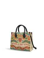 "Otomi Wild Embroidery" ver.1 Leather Handbag - side view | Paleta Bags