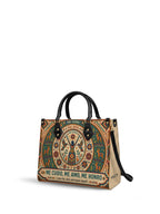 "Me cuido, me amo, me honro" ver.1 Leather Handbag - side view | Paleta Bags