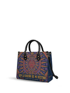 "Soy la dueña de mi destino" ver.1 Leather Handbag - side view | Paleta Bags