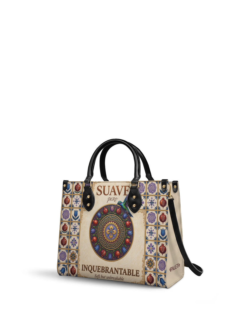 "Suave pero inquebrantable" ver.5 Leather Handbag - side view | Paleta Bags