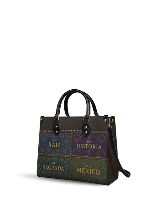 "LAS RAÍCES" ver.1 Leather Handbag - side view | Paleta Bags