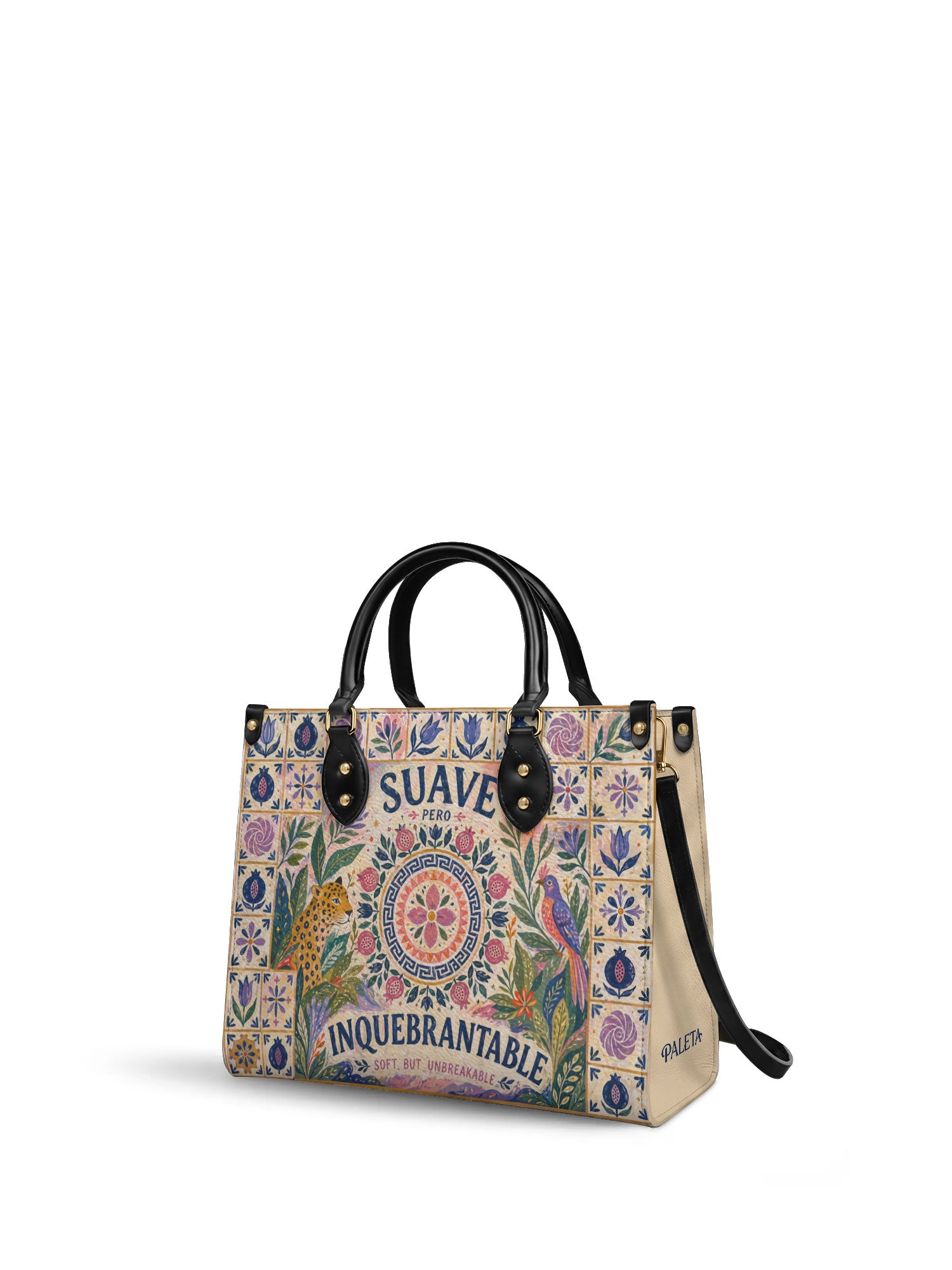 "Suave pero inquebrantable" ver.10 Leather Handbag - side view | Paleta Bags