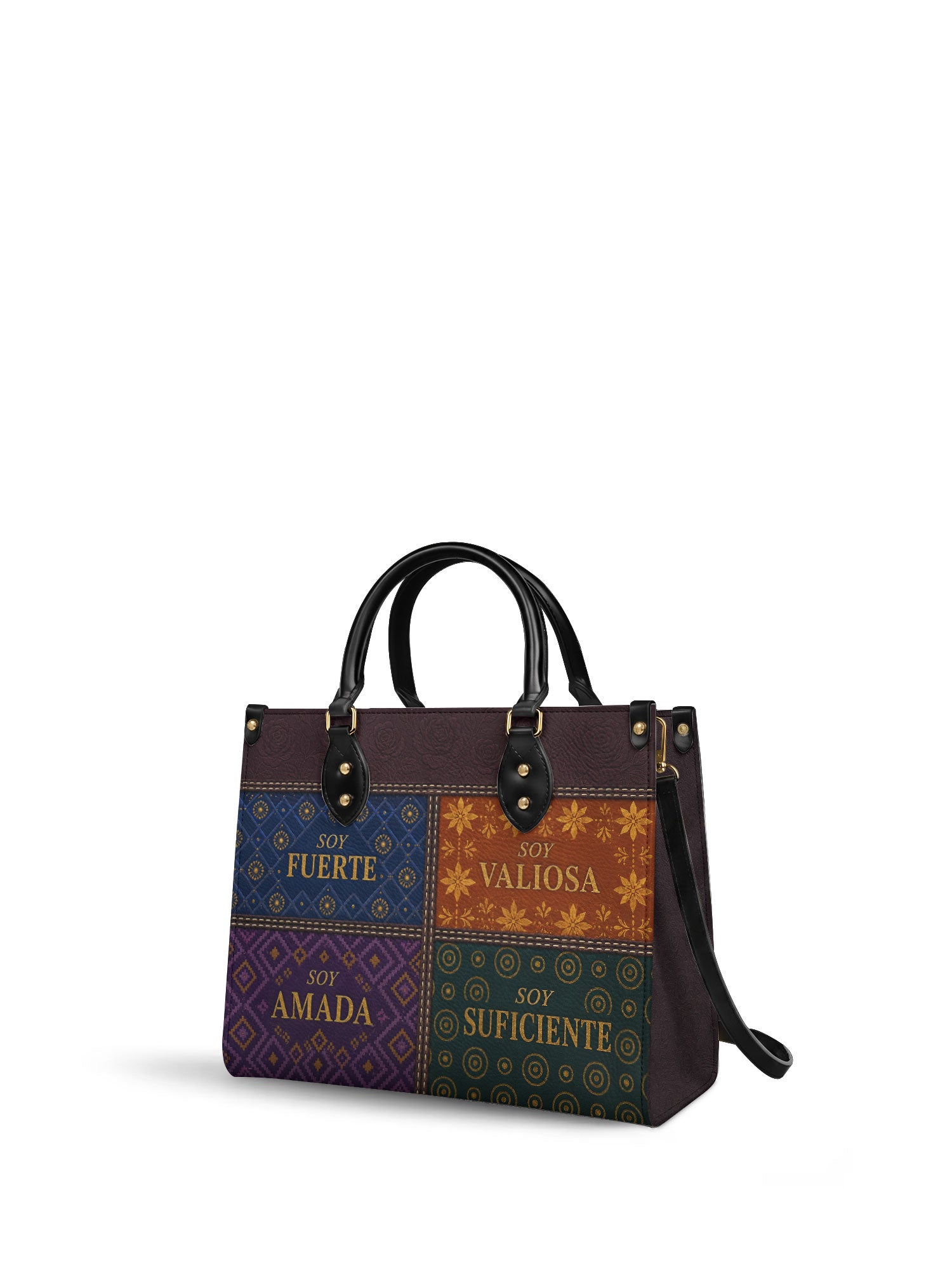 "LAS CUATRO VERDADES" ver.1 Leather Handbag - side view | Paleta Bags