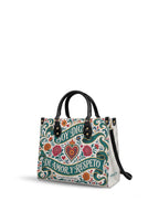 "Otomi Wild Embroidery" ver.3 Leather Handbag - side view | Paleta Bags