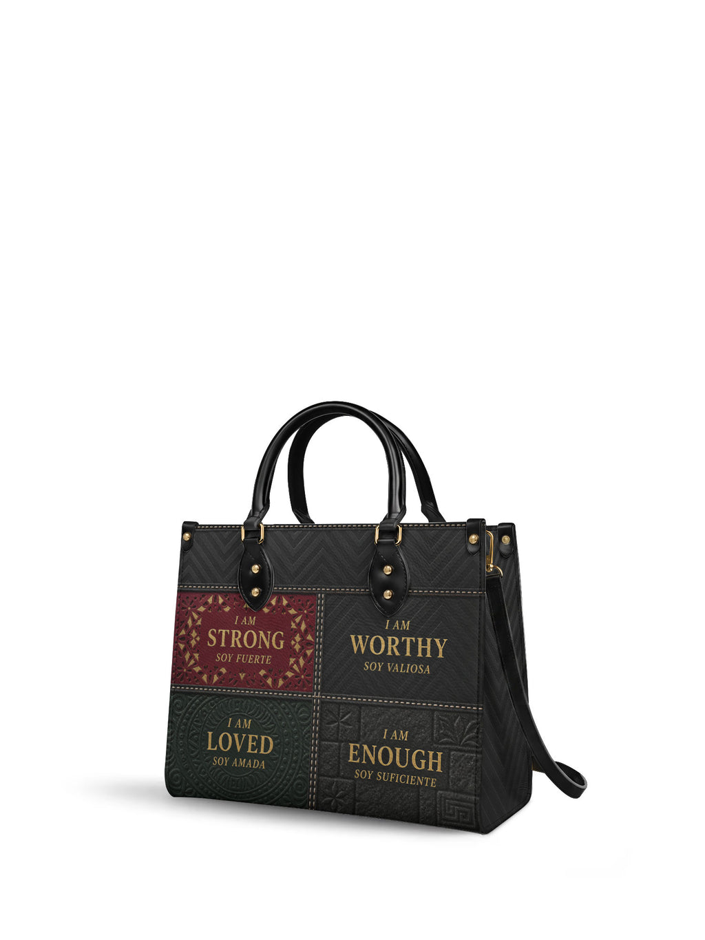 "BILINGÜE" ver.2 Leather Handbag - side view | Paleta Bags